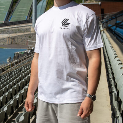 FC Lahti -t-paita (pieni logo), valkoinen