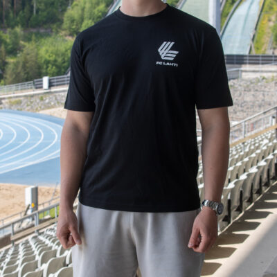 FC Lahti -t-paita (pieni logo), musta